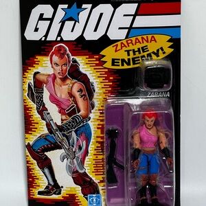 GI Joe Zarana 3.75" Action Figure 2024 MOC Cobra Retro Vs Transformers O-Ring